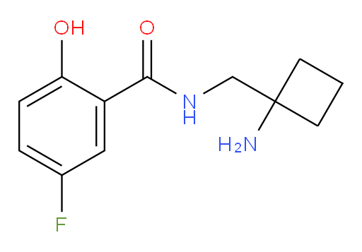 N-((1-aminocyclobutyl)methyl)-5-fluoro-2-hydroxybenzamide