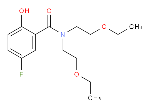 N,N-bis(2-ethoxyethyl)-5-fluoro-2-hydroxybenzamide