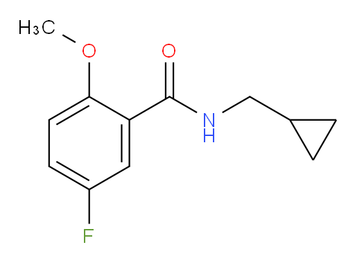 N-(cyclopropylmethyl)-5-fluoro-2-methoxybenzamide