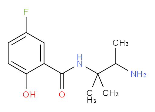 N-(3-amino-2-methylbutan-2-yl)-5-fluoro-2-hydroxybenzamide