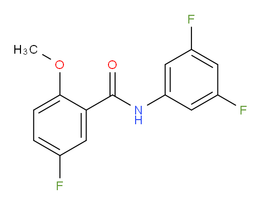 N-(3,5-difluorophenyl)-5-fluoro-2-methoxybenzamide