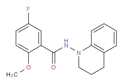 N-(3,4-dihydroquinolin-1(2H)-yl)-5-fluoro-2-methoxybenzamide