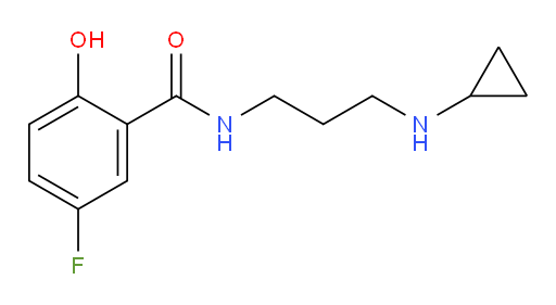 N-(3-(cyclopropylamino)propyl)-5-fluoro-2-hydroxybenzamide