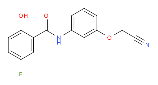 N-(3-(cyanomethoxy)phenyl)-5-fluoro-2-hydroxybenzamide