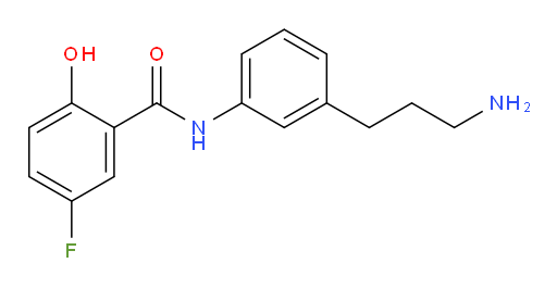 N-(3-(3-aminopropyl)phenyl)-5-fluoro-2-hydroxybenzamide