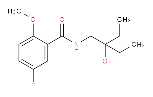 N-(2-ethyl-2-hydroxybutyl)-5-fluoro-2-methoxybenzamide