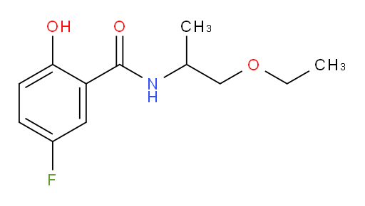 N-(1-ethoxypropan-2-yl)-5-fluoro-2-hydroxybenzamide