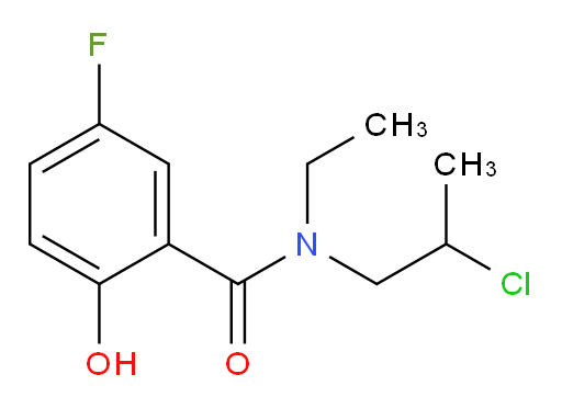 N-(2-chloropropyl)-N-ethyl-5-fluoro-2-hydroxybenzamide
