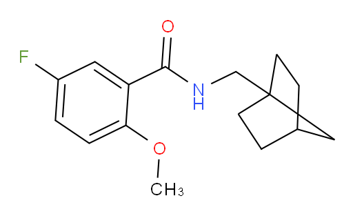 N-(bicyclo[2.2.1]heptan-1-ylmethyl)-5-fluoro-2-methoxybenzamide