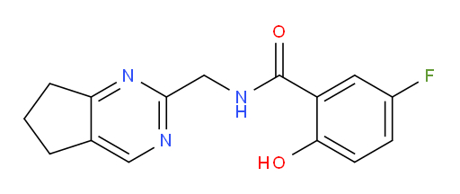 N-((6,7-dihydro-5H-cyclopenta[d]pyrimidin-2-yl)methyl)-5-fluoro-2-hydroxybenzamide