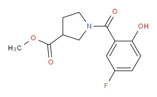 methyl 1-(5-fluoro-2-hydroxybenzoyl)pyrrolidine-3-carboxylate