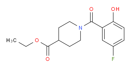 ethyl 1-(5-fluoro-2-hydroxybenzoyl)piperidine-4-carboxylate