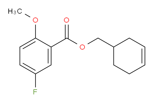 cyclohex-3-en-1-ylmethyl 5-fluoro-2-methoxybenzoate