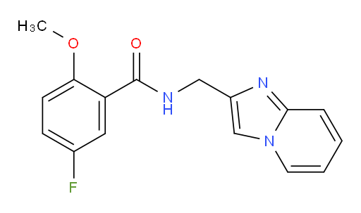 5-fluoro-N-(imidazo[1,2-a]pyridin-2-ylmethyl)-2-methoxybenzamide
