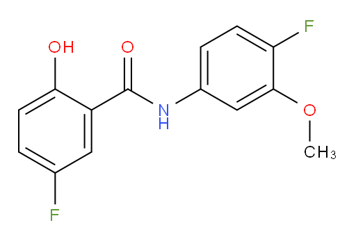 5-fluoro-N-(4-fluoro-3-methoxyphenyl)-2-hydroxybenzamide
