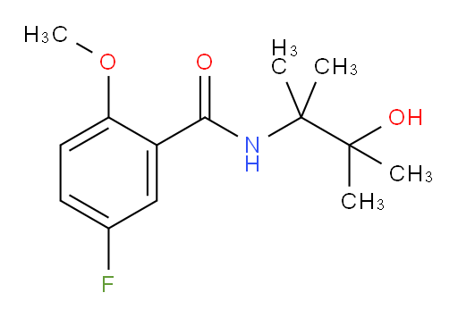 5-fluoro-N-(3-hydroxy-2,3-dimethylbutan-2-yl)-2-methoxybenzamide