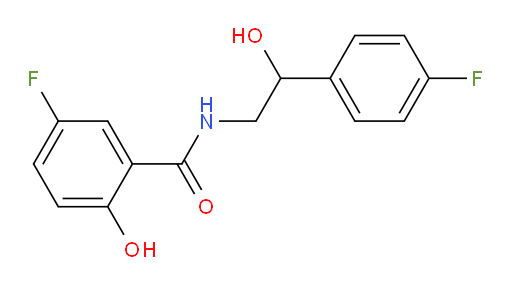 5-fluoro-N-(2-(4-fluorophenyl)-2-hydroxyethyl)-2-hydroxybenzamide