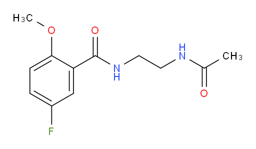N-(2-acetamidoethyl)-5-fluoro-2-methoxybenzamide