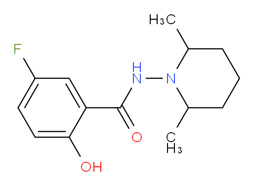 N-(2,6-dimethylpiperidin-1-yl)-5-fluoro-2-hydroxybenzamide