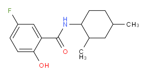 N-(2,4-dimethylcyclohexyl)-5-fluoro-2-hydroxybenzamide
