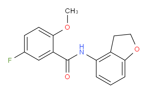 N-(2,3-dihydrobenzofuran-4-yl)-5-fluoro-2-methoxybenzamide