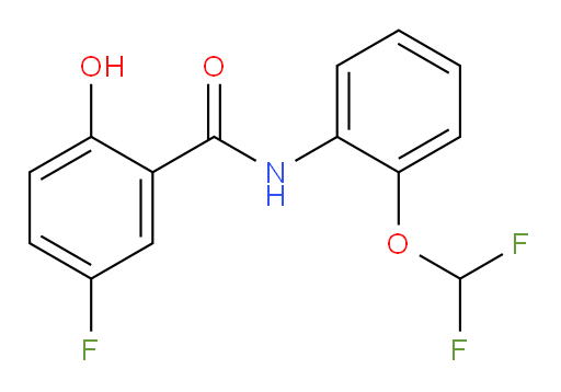 N-(2-(difluoromethoxy)phenyl)-5-fluoro-2-hydroxybenzamide