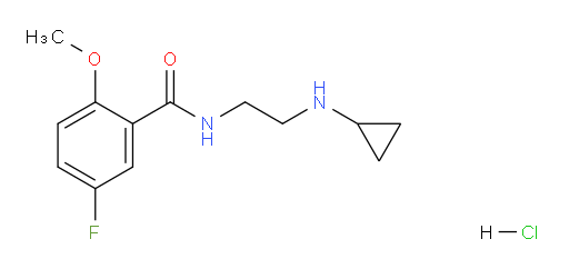N-(2-(cyclopropylamino)ethyl)-5-fluoro-2-methoxybenzamide hydrochloride