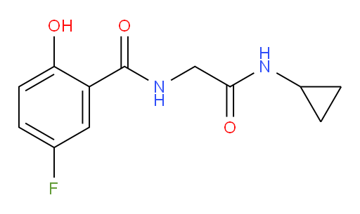 N-(2-(cyclopropylamino)-2-oxoethyl)-5-fluoro-2-hydroxybenzamide