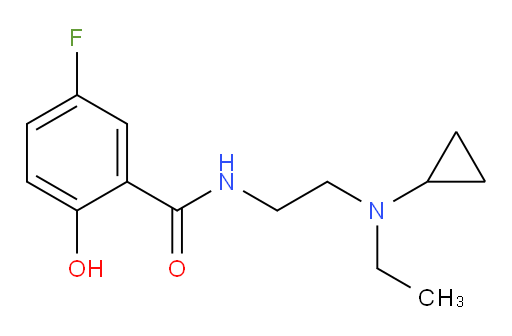 N-(2-(cyclopropyl(ethyl)amino)ethyl)-5-fluoro-2-hydroxybenzamide