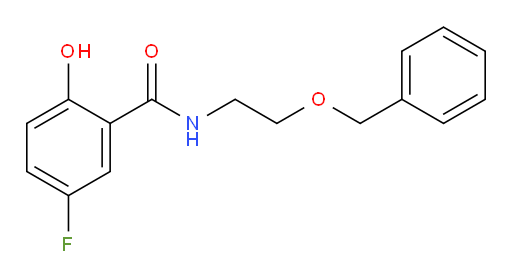 N-(2-(benzyloxy)ethyl)-5-fluoro-2-hydroxybenzamide