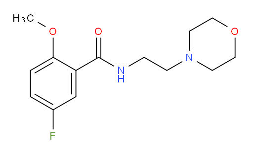 5-fluoro-2-methoxy-N-(2-morpholinoethyl)benzamide