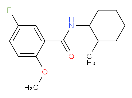 5-fluoro-2-methoxy-N-(2-methylcyclohexyl)benzamide