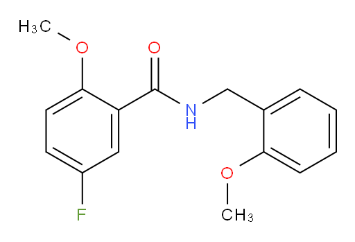 5-fluoro-2-methoxy-N-(2-methoxybenzyl)benzamide