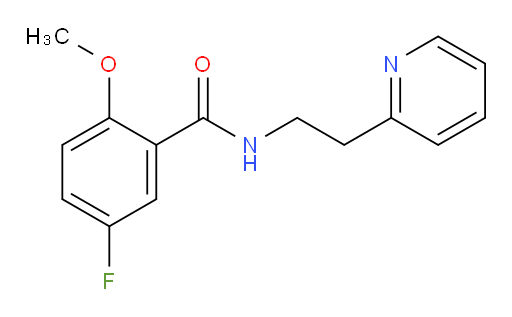5-fluoro-2-methoxy-N-(2-(pyridin-2-yl)ethyl)benzamide