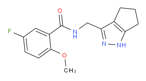 5-fluoro-2-methoxy-N-((1,4,5,6-tetrahydrocyclopenta[c]pyrazol-3-yl)methyl)benzamide