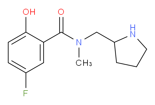 5-fluoro-2-hydroxy-N-methyl-N-(pyrrolidin-2-ylmethyl)benzamide