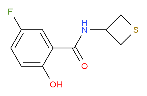 5-fluoro-2-hydroxy-N-(thietan-3-yl)benzamide