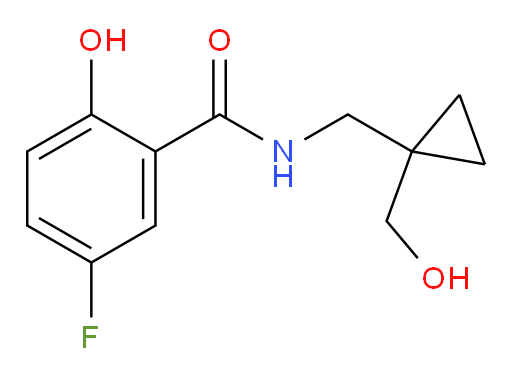 5-fluoro-2-hydroxy-N-((1-(hydroxymethyl)cyclopropyl)methyl)benzamide