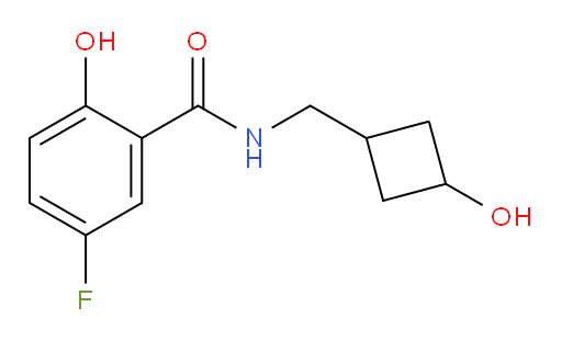5-fluoro-2-hydroxy-N-((3-hydroxycyclobutyl)methyl)benzamide