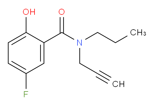 5-fluoro-2-hydroxy-N-(prop-2-yn-1-yl)-N-propylbenzamide