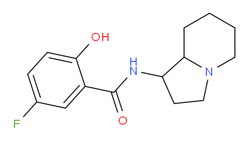 5-fluoro-2-hydroxy-N-(octahydroindolizin-1-yl)benzamide
