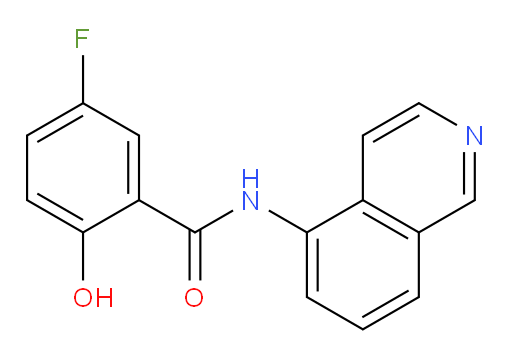 5-fluoro-2-hydroxy-N-(isoquinolin-5-yl)benzamide