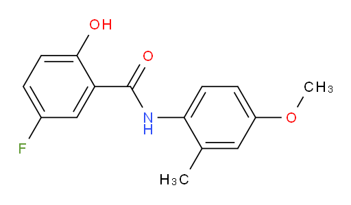 5-fluoro-2-hydroxy-N-(4-methoxy-2-methylphenyl)benzamide