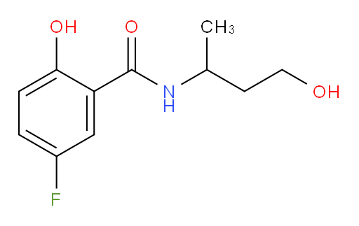 5-fluoro-2-hydroxy-N-(4-hydroxybutan-2-yl)benzamide