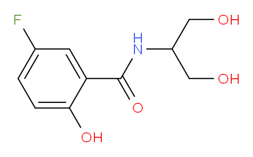 N-(1,3-dihydroxypropan-2-yl)-5-fluoro-2-hydroxybenzamide