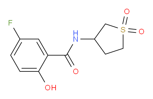 N-(1,1-dioxidotetrahydrothiophen-3-yl)-5-fluoro-2-hydroxybenzamide