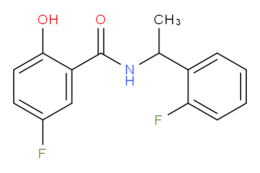 5-fluoro-N-(1-(2-fluorophenyl)ethyl)-2-hydroxybenzamide