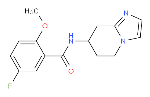 5-fluoro-2-methoxy-N-(5,6,7,8-tetrahydroimidazo[1,2-a]pyridin-7-yl)benzamide