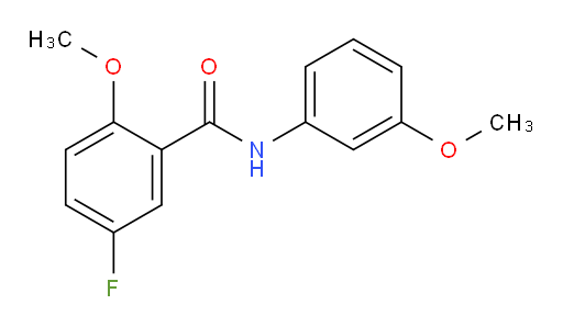 5-fluoro-2-methoxy-N-(3-methoxyphenyl)benzamide