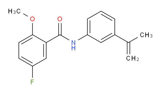 5-fluoro-2-methoxy-N-(3-(prop-1-en-2-yl)phenyl)benzamide
